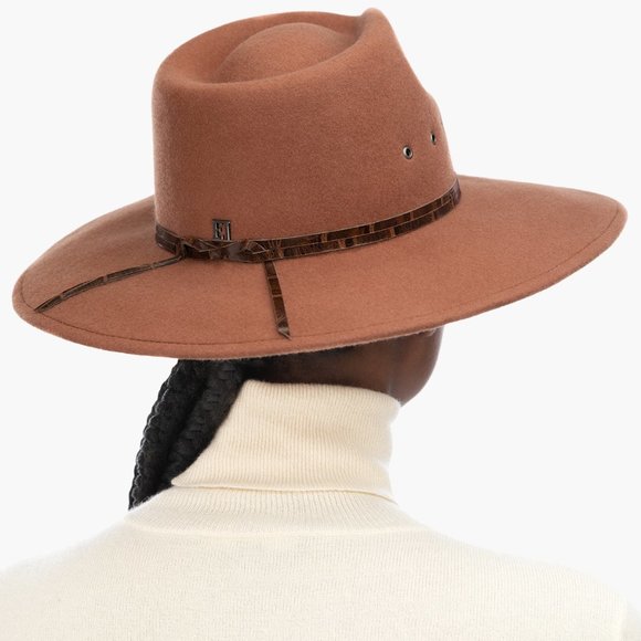Jade Wool Felt Fedora Hat main image 2